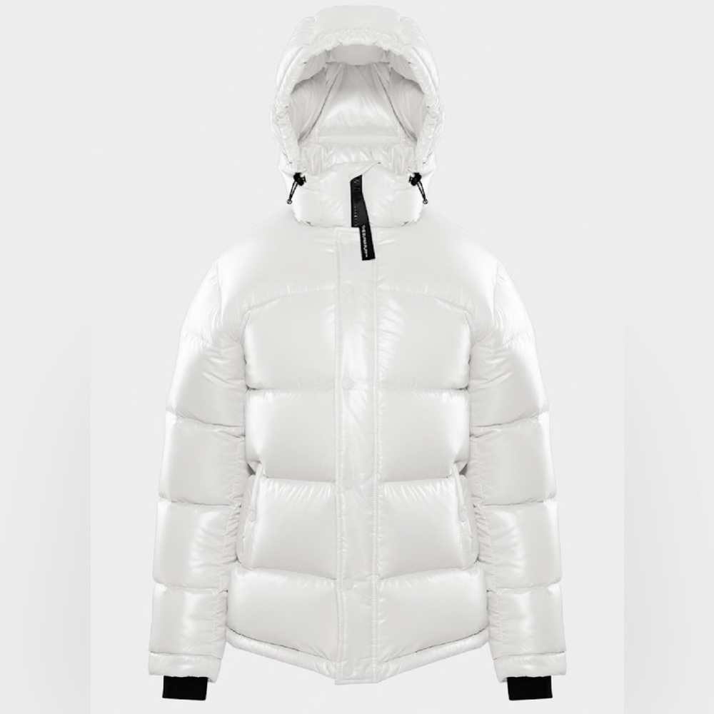 The Super Puff Hi Gloss Jacket in Bright White